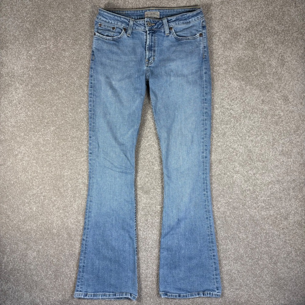 BKE Harmony Stretch Flare Jeans Medium Wash Blue Denim BKL825R 29 x 31.5